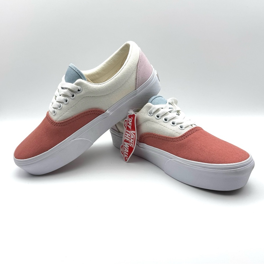 NWT VANS Era Platform Twill Pastel Block Low Cut Sneaker Women’s 8 / Men’s 6.5